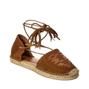 Isabel Marant Celsi Suede & Leather Espadrille, Brown